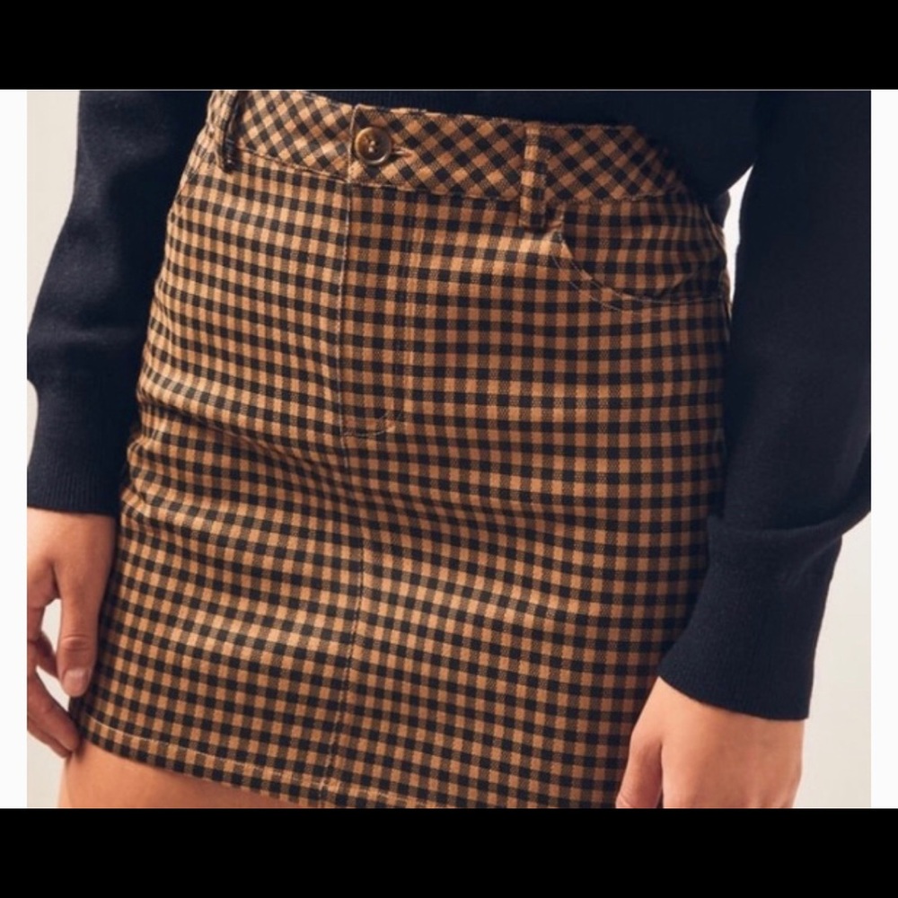 Kendall and Kylie Checkered Skirt